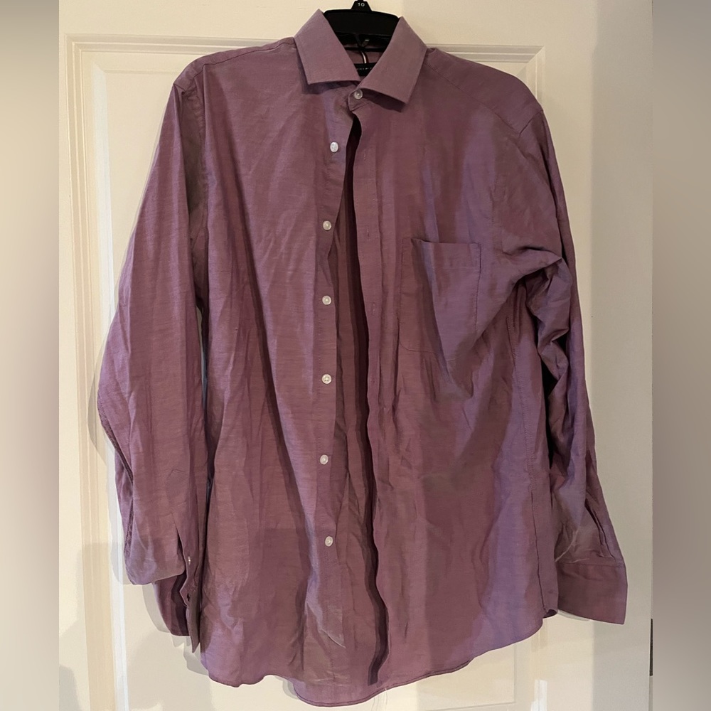 Tommy Hilfiger - Regular Fit Stretch Fuchsia Dress Shirt. M size.